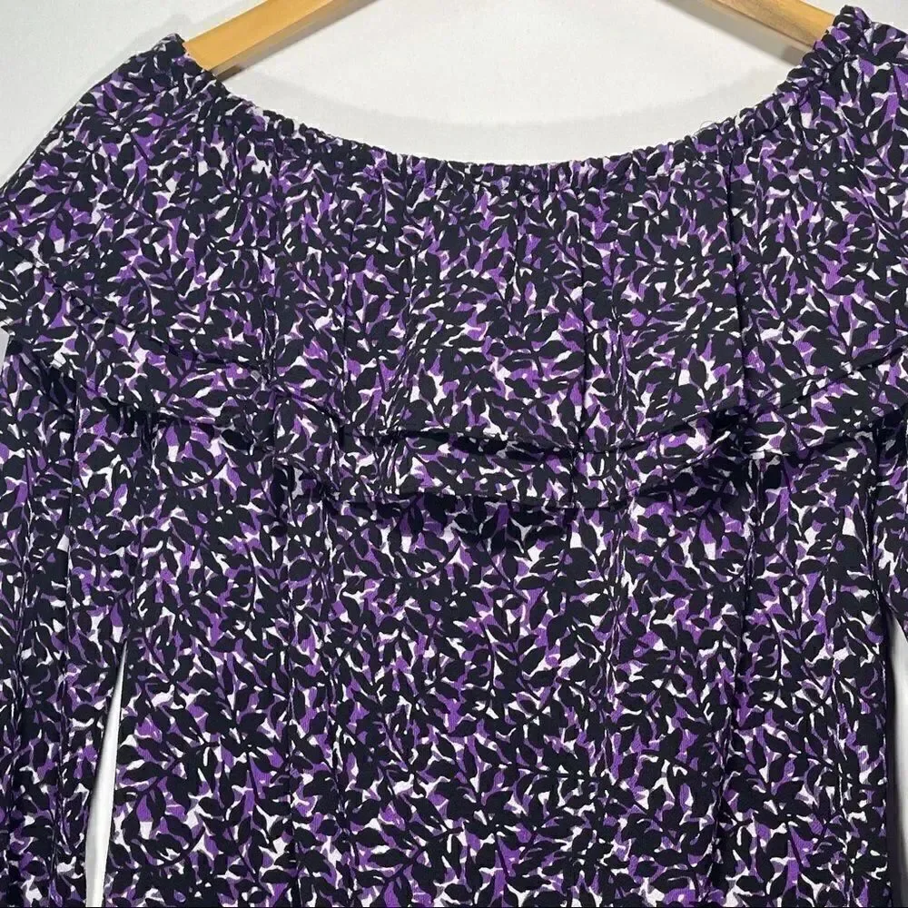 MICHAEL Michael Kors Purple Off The Shoulder